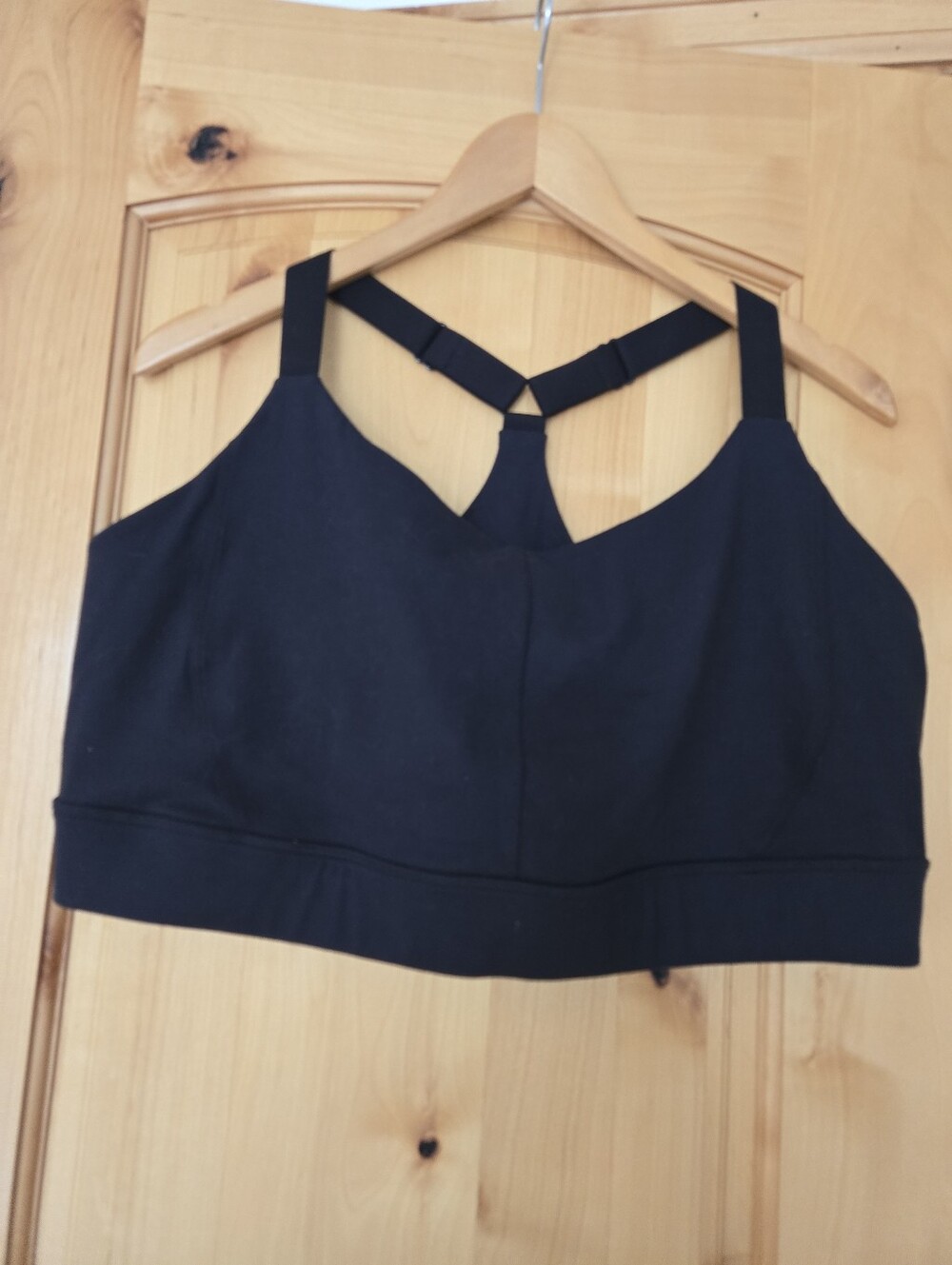 Beyond Yoga Women's Black Strappy Racerback Adjustable Sports Bra 3X